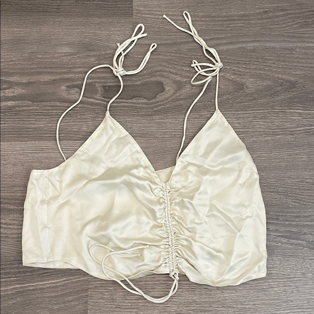 Wilfred Cream Satin Top